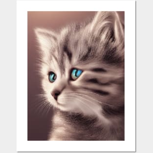 Adorable cat Posters and Art